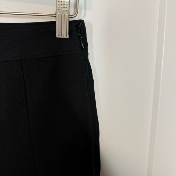 T By Alexander Wang Black Stretch Cotton High Rise Ankle Zip Pants Size 2 - Picture 5 of 9